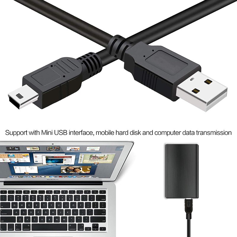 SaiTech IT 3 Pack USB 2.0 A to Mini 5