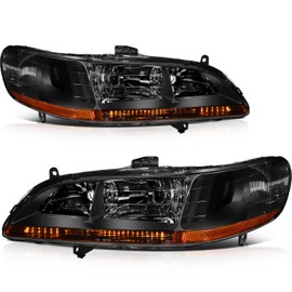 OCPTY Headlight Assembly Pair Replacement For 1998-2002 for Honda for Accord