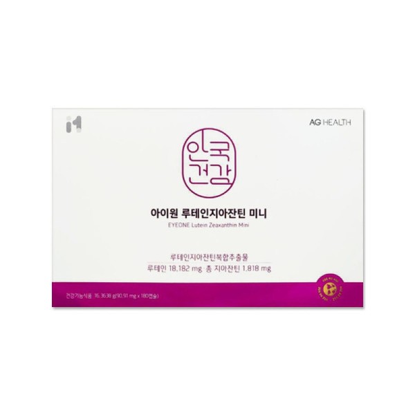 Ankook Health Iwon Lutein Zeaxanthin Mini 90.91mg 180 capsules/mj /