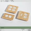 YDJSA Wood Outlet Covers Bamboo Single Duplex Wall Plates for