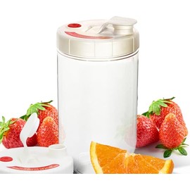 EasyCookAsia Fermentation Container 1.3 L, Airtight & BPA-Free, Ideal for Preparing Kimchi, Sauerkraut and Pickled Vegetables, Compact and Versatile