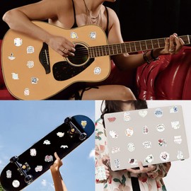 AUCEKO Pack of 100 Jesus Bible Stickers Pack Bible Jesus Sticker Set Waterproof Vinyl Stickers for Laptop Children Cars Motorcycle Bicycle Skateboard Luggage Suitcase Computer Sticker Graffiti Decal