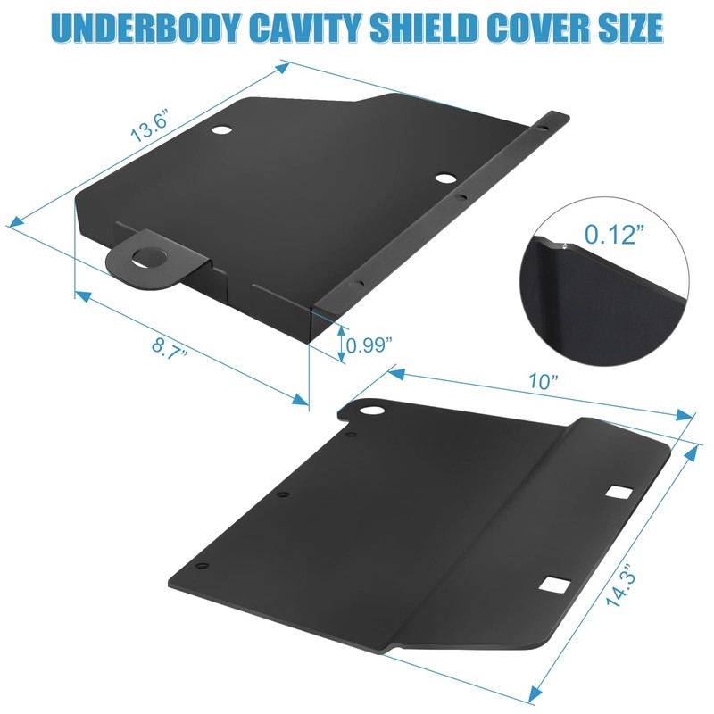 Drieaco Underbody Cavity Splash Shield Cover Board for 2022-2025 Ford