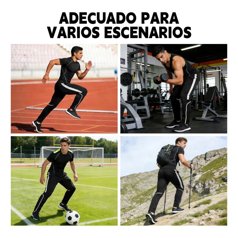 BIAOJUE - Pants Cómodo Deportivo Casual Jogger Gym Con Bolsas