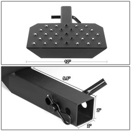 Auto Dynasty Universal 18 Inches Pedal Class II/III Receiver Tow Hitch Step Bar (Black)
