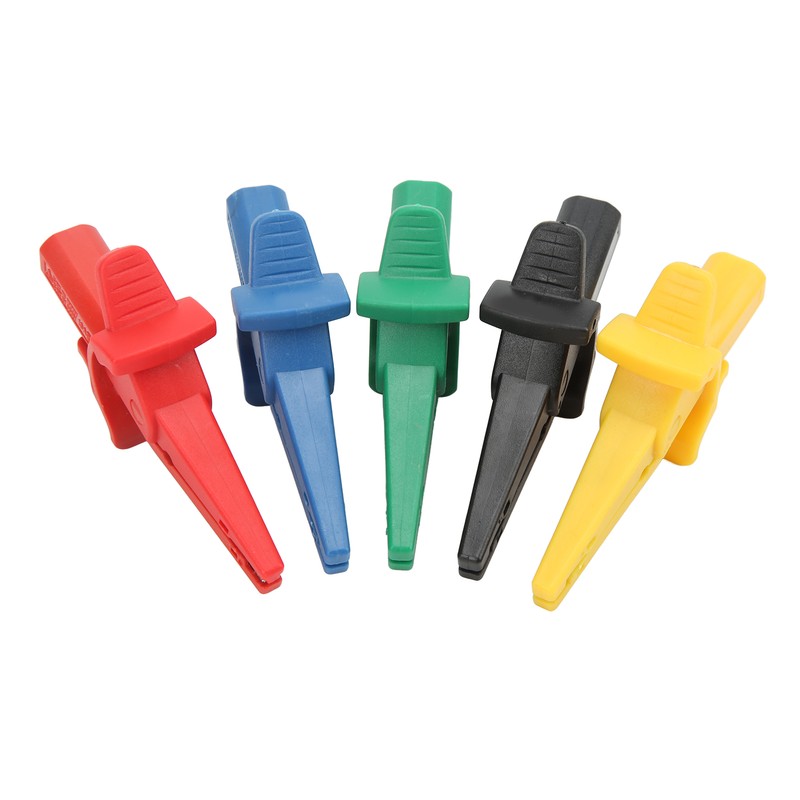 5Pcs/Set Battery Electrical Test Clip 10A 600V‑1000V Multicolor Portable Safety