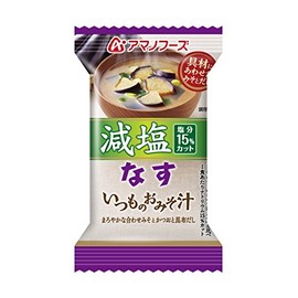 Amano Foods Reduced Salt As Usual Miso Soup 8.5 g × 10 Japan