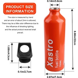 Xastro Petrol Alcohol Gas Storage oil Bottle for Extra Emergency Backup Fuel Tank 750ml