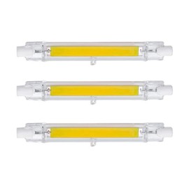 CTKcom 118mm/4.65In 15W White 6000K R7S LED Bulb (3 Pack) 110V T3 J Type Halogen Bulb Replacement 150W Halogen Bulb Equivalent Double Ended