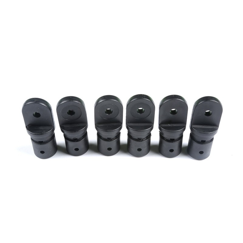 Mxeol Boat 3 Bow Bimini Top Fittings Hardware Set Black