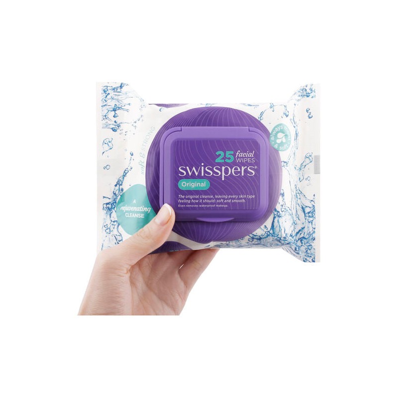 Swisspers Original Facial Wipes 25 Pack