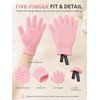 Guantes Exfoliantes de Ducha Rosas con Protección Antibacterial 10A y