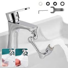 1 Piece of foaming Faucet, Robotic arm Universal Faucet, rotatable Outlet Bubbler, Universal Splash-Proof Connector, 1080° Rotating Splash-Proof pressurized Washing Connector