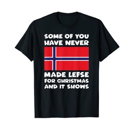 Funny Making Lefse For Norwegian Christmas T-Shirt