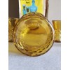Royal Sealy 5 pc Cordial Set N.I.B. Amber • Decanter