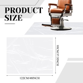 Breling 50 Pcs 48 x 37.4 Inch Extra Large Disposable Haircutting Mat,Disposable Hair Collection Mat For Barbershops,Salons And Pet Grooming