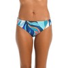 La Blanca Women's Hipster Swimsuit Bottom, Ice Blue//Coastal Palms, 14