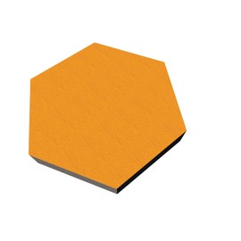 PolySound Sound Insulation Wall and Broadband Absorber Eco Hexagon Diameter 200 mm Colour: Sunny Yellow Thickness: 3 cm