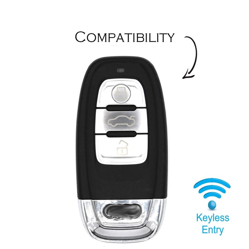 Finest Folia Leather Case for 3-Button Car Key Protective Case