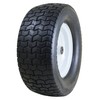 Marathon 16x6.50-8" Flat Free Tire on Wheel, 3" Hub, 3/4"