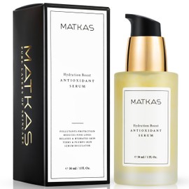 MATKAS MATKAS Korean Niacinamide Serum for Face Antioxidant Ampoule Brightening + Glow + Ceramides + Vitamin E + Hyaluronic Acid + Beta-Glucan for Anti-Aging, Radiance, Even Skin Tone, Oil Pore Reducer