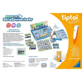 Ravensburger 00173 Tiptoi 00173-Safe Through Road 5 Years, Educational Traffic Game for Boys and Girls, for 1-4 Players