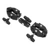Dual Camera Clamp, 360 Degree Clamp Mount Ball Head Adapter