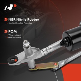 A-Premium Front Windshield Wiper Motor and Linkage Assembly Compatible with Hyundai Accent & Kia Rio, Rio5, 2006-2011