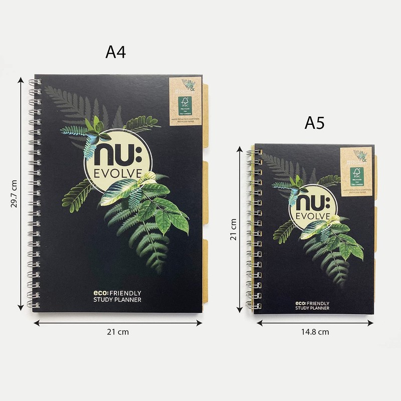 Nu Notebooks - Evolve Range - Study Planner - Recycled