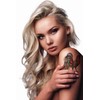 Dopetattoo 6 Sheets Temporary Tattoos Bright Rooster Temporary tattoo Neck