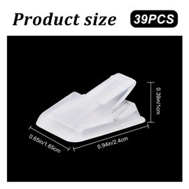 CRASPIRE 39Pcs Ring Display Plastic Ring Holder Clear Ring Display Stand Rectangle Storage Showcase Jewelry Organizer for Jewelry Tours Weddings Rings Engagement Rings Jewelry Store