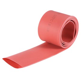sourcing map Waterproof Heat Shrink Tubing, 30 mm Diameter, 50 mm, Flat Width, Shrink Ratio 2:1, Cable Protection Tube for Electrical Insulation, Hose, 1 m Length, Polyethylene