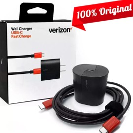 Verizon Original Verizon USB-C Fast Charger + 6FT Cable for Galaxy S23/S22/S21/S2 - 30W OEM Bulk