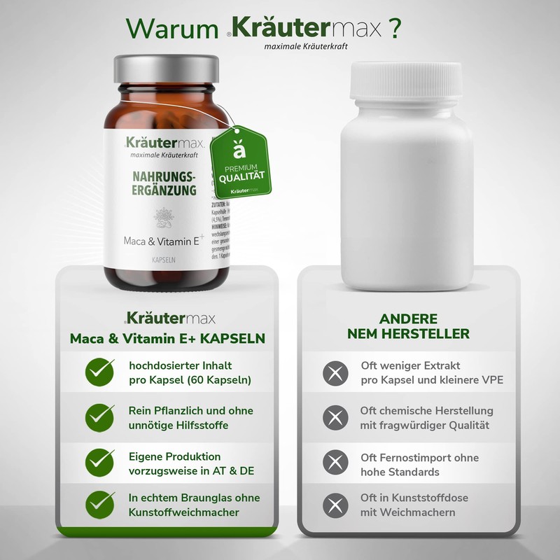 Maca Capsules High Dose Maca Powder Capsules with Guarana and