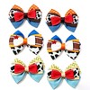Danyarts 6 Pack Cowboy Hair Bows for Girls, Western Cowgirl