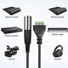 XMSJSIY Mini XLR to Screw Terminal Block Adapter Audio Microphone