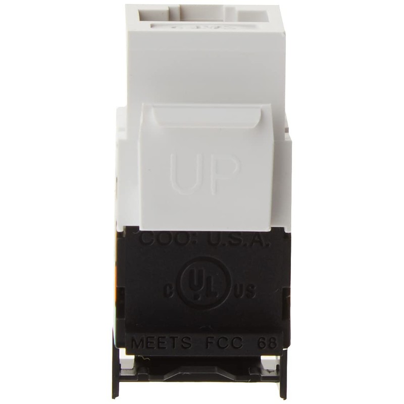 Leviton Category 5 QuickPort Connector, CAT 5, 41108-RW5, White