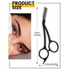 BEZOX Eyebrow Scissors with Comb - Stainless Steel Eyebrow Trimmer