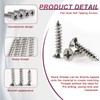 Zmbroll M3 Self Tapping Screw Silver Wood Screws 440Pcs Countersunk