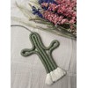 Enia Store Macrame Cactus Wall Hanging Crafts Kit (Olive)