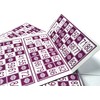 Genérico 600 Traditional Bingo Cards with 90 Balls (Bordeaux)