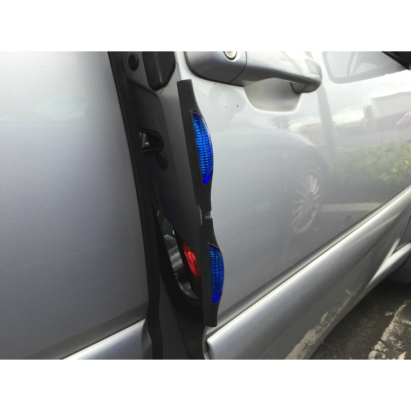 XtremeAuto® 4 x BLUE, Car Door Safety Reflectors/Protectors, FRONT and