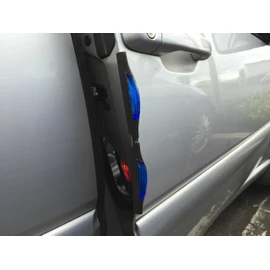 XtremeAuto® 4 x BLUE, Car Door Safety Reflectors/Protectors, FRONT and REAR, Driver + Passenger, (QUAD PACK). Paintwork Protector. CAR, VAN, 4X4 / compatible with JEEP VAN CAR etc.