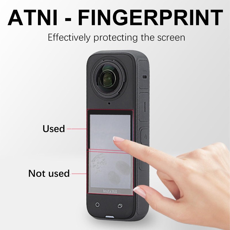 Thoquene Pack of 2 Screen Protectors for Insta 360 X4,