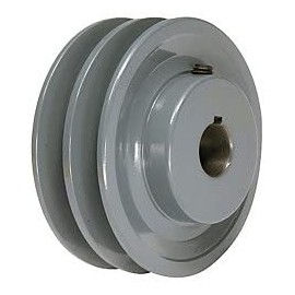 2AK49X1-1/8 Pulley | 4.75" X 1-1/8" Double Groove AK Fixed Bore Pulley