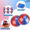 SAVITA 3pcs Spider Web Beach Balls, PVC Material Inflatable Blue