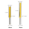 Gasea 2pcs 1/4 Shank Extra Long Straight Router Bit 2"