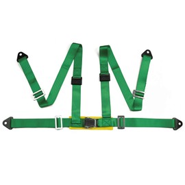 eat Belts Style Competition 4 Point Snap-In 2" Seat Belt Racing Harness safety belt seat harness with Camlock (Green)