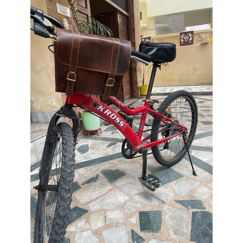Handmade Leather Motorcycle Bag/Leather Saddle Bag/Leather Bike Bag/Leather Handlebar Bag/Leather