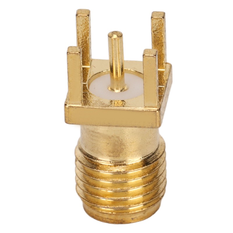 100Pcs RF Coaxial Cable Adapter Female Coax Line Connector Base